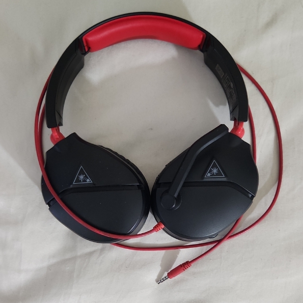 Black and Red Turtle Beach Headset